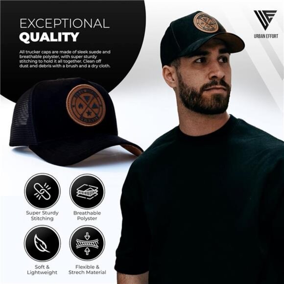 Mesh Back Trucker Hat Baseball Cap Adjustable Snapback for Men Women Outdoor - Picture 3 of 7